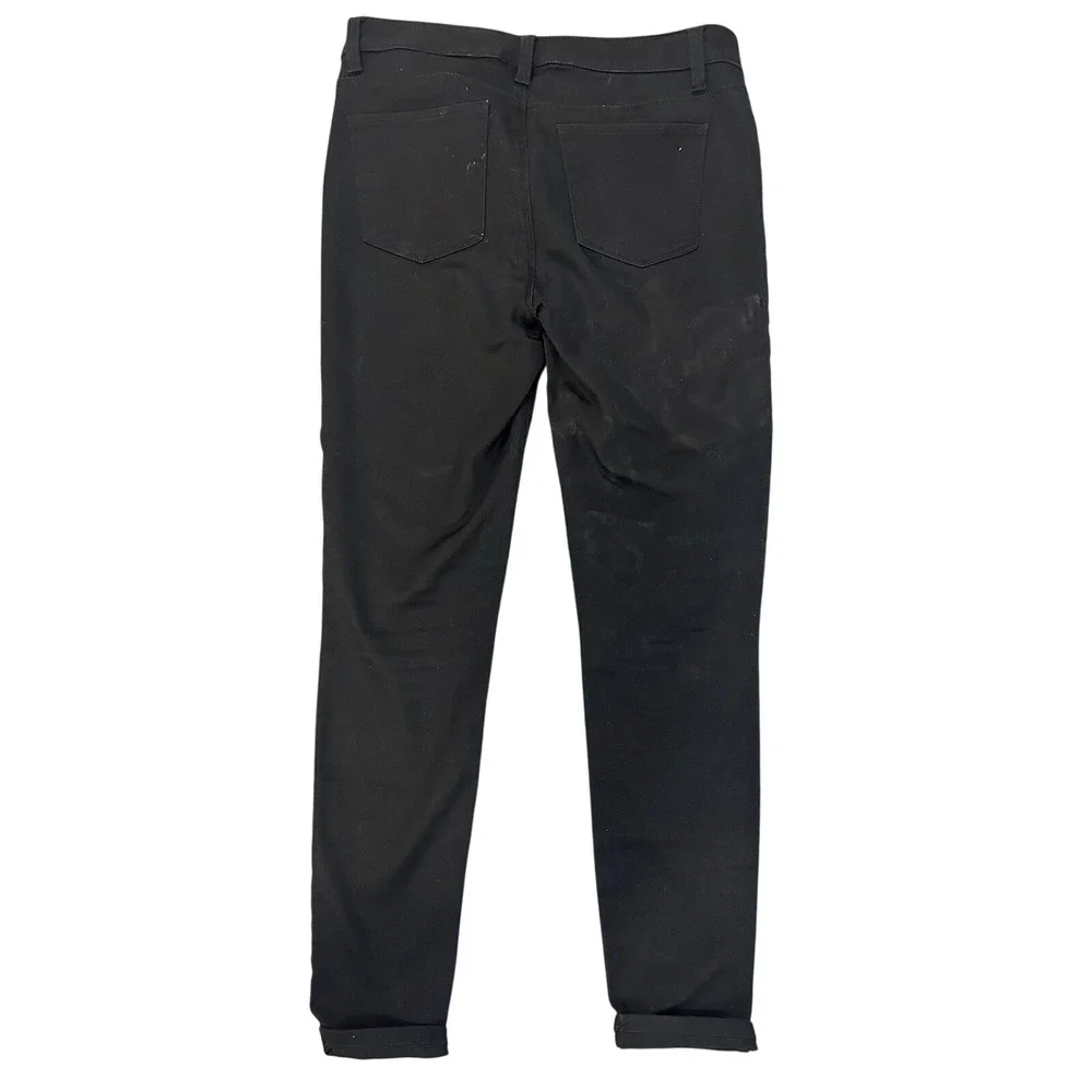 DESIGN‎ LAB Women Black Skinny Jeans Zipper Detail Size 28